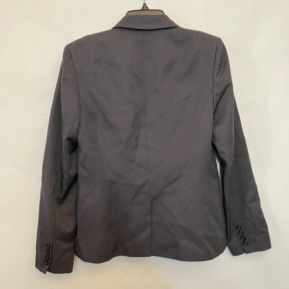 J Crew Womens Blazer Jacket Size 8 Gray Wool Lined Preppy Academia Office Career - Picture 8 of 8